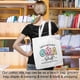 thumbnail image 4 of Tote Bag Jealance, bolsa de supermercado reutilizable de algodón, 35 x 41 cm, 4 of 6