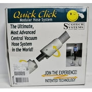 Quick Click Modular Hose System Built in Central Vacuum Hose 30 Foot