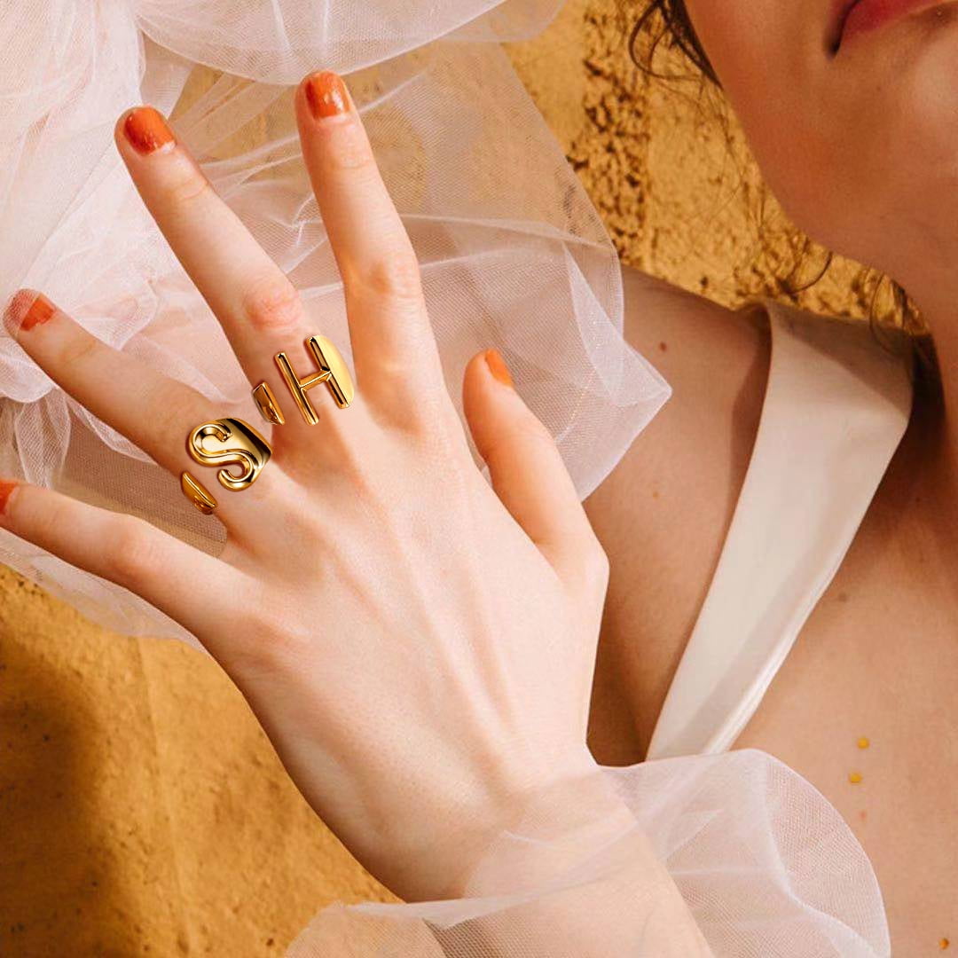 Silver ring designs with s letter| Alibaba.com