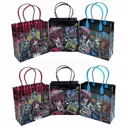 12PCS Monster High Mattel Goodie Party Favor Gift Birthday Loot Bags Licensed