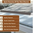 thumbnail image 4 of FEBTECH - 60 Inch Rain Diverter For Roof - Copper Color Structure Powder Coated Stainless Steel Driveway Water Diverter with Installation Kit, 4 of 10