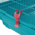 thumbnail image 3 of Yaheetech 41'' H Open Top Metal Bird Cage Large Parrot Cage with Four Feeders, Teal Blue, 3 of 12