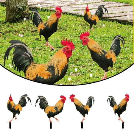 

Poultry Decoration Courtyard Card Size Cock Acrylic Double Sided Printing Party Animal Rowsgarden Gardening Small Womens Wallets With Credit Card Slots Yellow Garden Tools