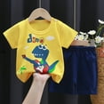 thumbnail image 2 of UAYOTSE Toddler Baby Boy Clothes for 2t 3t 4t 5t 6t Boys Cute Summer Short Sleeve T Shirt Tops Shorts Clothes Sets Baby Boy Outfits,Sizes 2-3 Years, 2 of 4