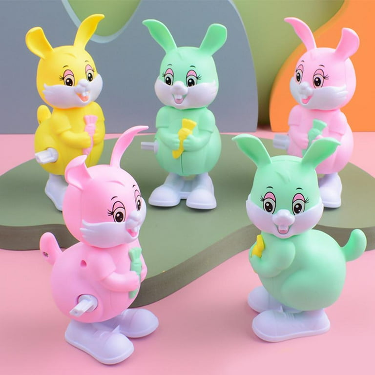Lovely Gift Child Wind Up Bounce Around Rabbit Easter Bunny