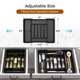 thumbnail image 5 of Gimgong Expandable 8-Compartment Kitchen Utensil Organizers, 2 in x 22.4 in x 15 in, Black, 5 of 9
