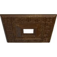 thumbnail image 3 of Ekena Millwork 18"W x 18"H x 3 1/2"ID x 1 1/8"P Eris Ceiling Medallion (Fits Canopies up to 9 7/8"), Hand-Painted Root Beer Crackle, 3 of 5