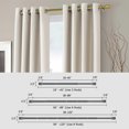 thumbnail image 6 of Curtain Rods for Windows, 1 Inch Diameter Modern Adjustable Decorative Drapery Rods, Window Curtain Rod with Modern End Finials, Gold Finishing, 6 of 9