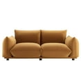 thumbnail image 5 of Modway Copious Performance Velvet Loveseat in Cognac, 5 of 7
