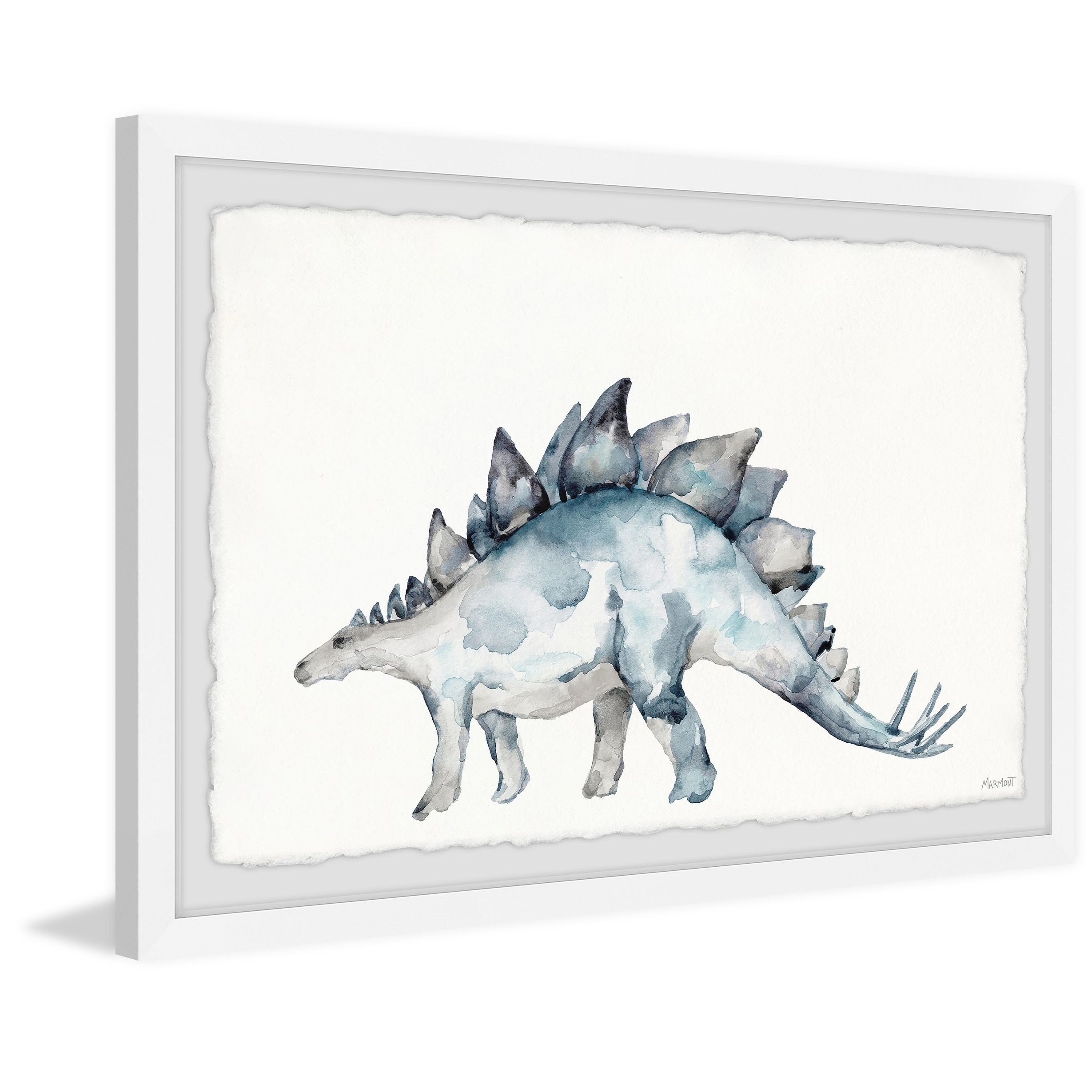 Marmont Hill Spiked Dinosaur Framed Wall Art