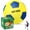 5 | Weighted·Yellow & Blue, variant on Silent Soccer Ball - Airless Indoor House Ball for Quiet , Soft Durable Design, Multi-Use for Dribbling Practice, for Soccer Fans, Sizes 3/5 / 7