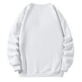 thumbnail image 4 of Lumtrix Oversized Sweatshirts for Women No Hood Crewneck Loose Fit Fleece Pullover Tops Fashion Fall Clothes 2026 White 2XL, 4 of 5