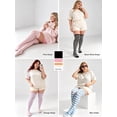 thumbnail image 6 of DOVACKA Plus Size Thigh High Socks for Women, Extra Long Knit Cotton Striped Over Knee Leg Warmers, Breathable Stretchy, Great for Halloween Costume & Cool Weather, 6 of 6