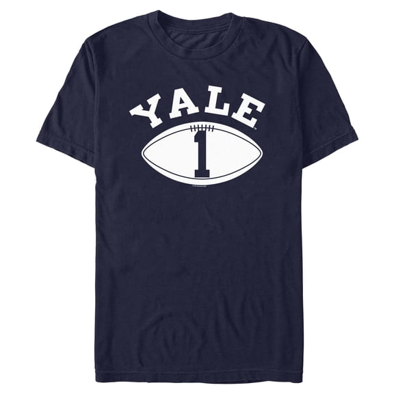 Mens Yale University Football Number One T Shirt