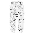thumbnail image 4 of gbyLJF Workout Capri Pants for Women Summer 2024 Fashion Printed Cropped Jogger Pant Mid Rise Slim Fit Gym Pants A01_White 3XL, 4 of 6