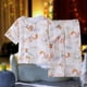 thumbnail image 1 of Conjuntos de blusas y camisas de cuello redondo y manga corta para niños de verano, ropa de casa estampada de manga corta para niños y niñas, camisa de manga corta para niños, 1 of 7