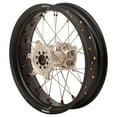 thumbnail image 3 of TUSK Impact Supermoto Complete Front and Rear Wheel Set 17 x 3.50 Matte Black Rim/Silver Spoke/Magnesium Hub/Magnesium Nipple for Honda CR250R 2002-2007, 3 of 6