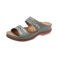thumbnail image 1 of Snorda Sandales Compensées Décontractées de Mode pour Femmes Dames Chaussures Pantoufles d'Extérieur, 1 of 5