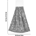 thumbnail image 3 of SKYSONIC Hanging Kitchen Towel set of 2,12" x 17" Grey Texture Towel Set Dry Towels for Kitchen, Bathroom, Laundry Room Table, 3 of 7