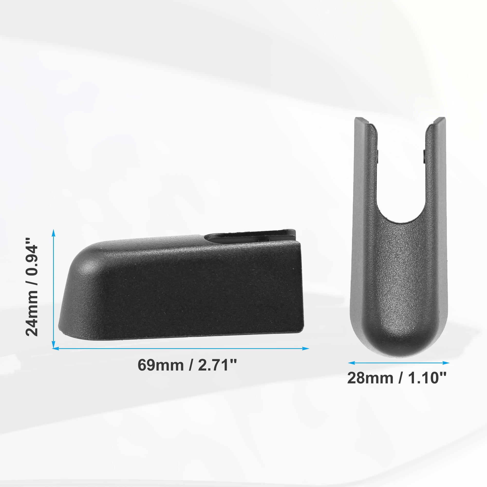 Unique Bargains Rear Wiper Arm Nut Cover Cap for Volvo XC60 1-Pack Black