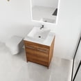 thumbnail image 2 of BNK 24 Inch Freestanding Bathroom Vanity with White Ceramic Sink, Modern Floor Standing Bathroom Vanity Set, Single Bathroom Vanity and Sink Combo, with 2 Doors, 2 of 10