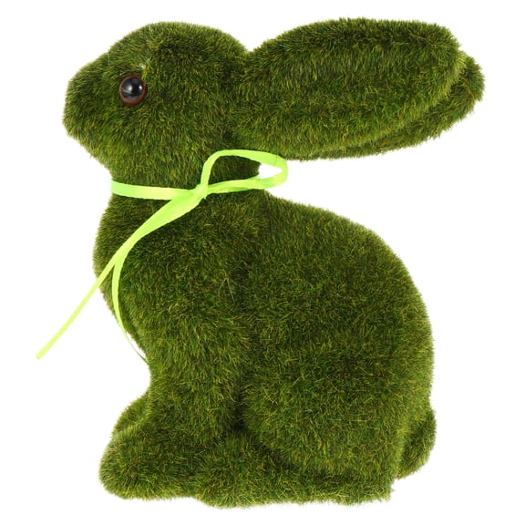 FENGGUIQU Bunny Topiaries Green Decor Bunnies Foam Easter Atmosphere Enhancement Decoration 1Pack