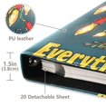 thumbnail image 3 of FORMRS 3 Ring Photo Album 4"x6" Self Adhesive Large Capacity PU Leather Cover, Red Christmas Light, 3 of 8