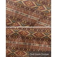 thumbnail image 6 of Brown Southwest Aztec Kitchen Valances for Windows Farmhouse Linen Window Valance Curtain for Living Room Window Treatment Farmhouse Vintage Geometric Valance Rod Pocket Topper Drape, 42 x 12 Inch, 6 of 6