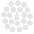 thumbnail image 1 of Khall Buse de Colle pour Extension de Cils, Bouchon de Colle Adhésive pour Cils, 20 Pcs Buse de Colle pour Extension de Cils Faux Cils Greffage Colle Adhésive Bouchon Bouteille, 1 of 7