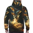 thumbnail image 3 of Bingfone Magical Tarot Reading Men's Drawstring Hoodie Long Sleeve Pocket Sweatshirts-3X-Large, 3 of 6