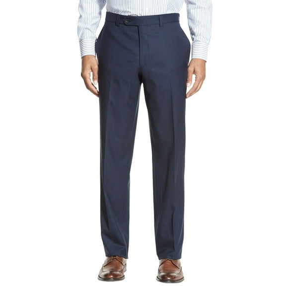 RALPH LAUREN RL Neat Flat Front & Hemmed Dress Pants Dark Navy Blue 40/32