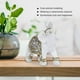 thumbnail image 3 of Estatuas de elefante Feng Shui, figuras de elefante blanco con tronco elevado para decoración del hogar (flor dorada de porcelana L), 3 of 5