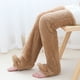 thumbnail image 5 of Calidez invernal con felpa de vellón, medias suaves hasta la rodilla para otoño e invierno, calcetines mullidos por encima de la rodilla para mujer, 5 of 5