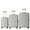 Gray, variant on MAYEERTY 3-Piece Luggage Set, Lightweight Polypropylene Suitcases with TSA Lock & Spinner Wheels, White