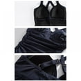 thumbnail image 4 of Maillot de Bain une Pièce Col en V pour Femmes Dos Croisé Contrôle du Ventre, 4 of 9