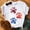 Orange, variant on Women Printed Plus Size O-Neck T-Shirts Cat Print Short Sleeve Graphic Tee Tops