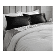 thumbnail image 3 of 2pz Fundas De Almohada Estándar De Satén Y Sedosas, Cómodas Color: Negro, 3 of 4