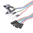 thumbnail image 4 of Uxcell Cable de Alimentación de 2 PIN con 2 LED Transparentes, 2 Interruptores de Encendido y Apagado para Computadora ATX 55cm 2 Paquete, 4 of 5