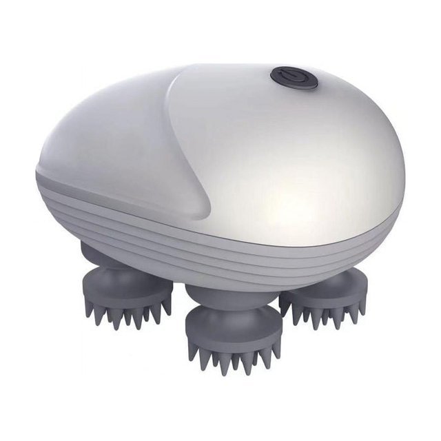 Masajeador eléctrico del cuero cabelludo con luz, masajeador eléctrico impermeable con garras de masaje, masajeador de cabeza portátil para aliviar el estrés del cuero cabelludo, masajeador portátil d