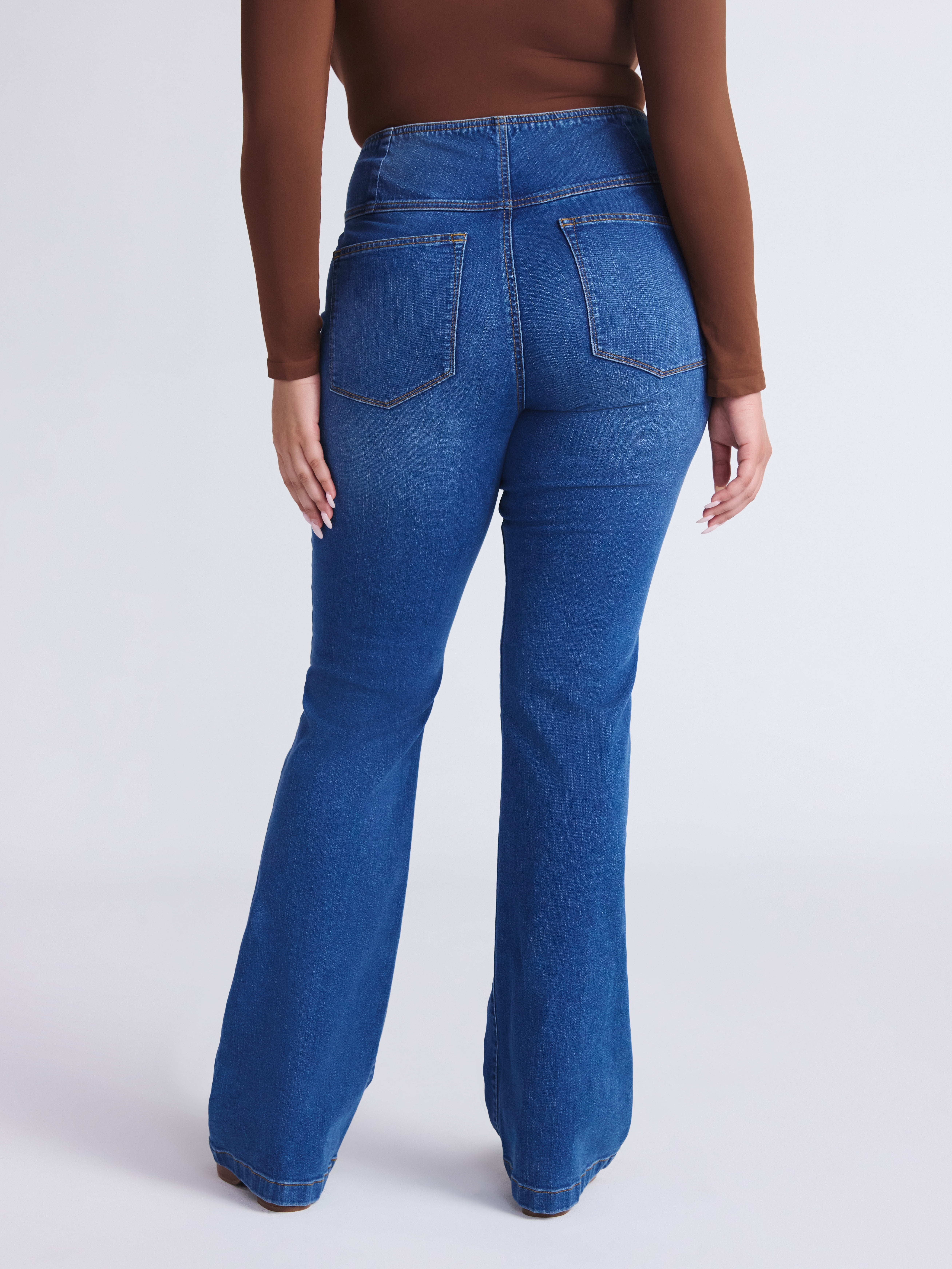 Sofia by Sofia Vergara Women's and Women's Plus Melisa Flare High Rise Pull On Jeans, 30.5", 32.5" and 34.5" Inseams, Sizes 0-28