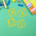 Picture S Using Capital Letters TABLZONE 26Pcs Reusable Capital Letter Stencils for Painting with ...
