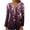 Pink, variant on AOOCHASLIY Valentine's Women Gift Blouse Women's Fashionable Christmas Printed V-neck Long Sleeved Button Top