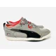 thumbnail image 4 of PU & MA BMW Mens Gray/Red Suede Lace Up Sneakers Size 10 1/2, 4 of 6