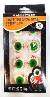 Gummy Eyeballs 8ct. Cupcake Deco