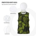 thumbnail image 3 of Rocae Tropical Palm Leaves Fern Leaf for Men's Basketball Jersey Lightweight and Breathable Athletic Tank Top,Quick-Drying Sports Jersey X-Large, 3 of 9