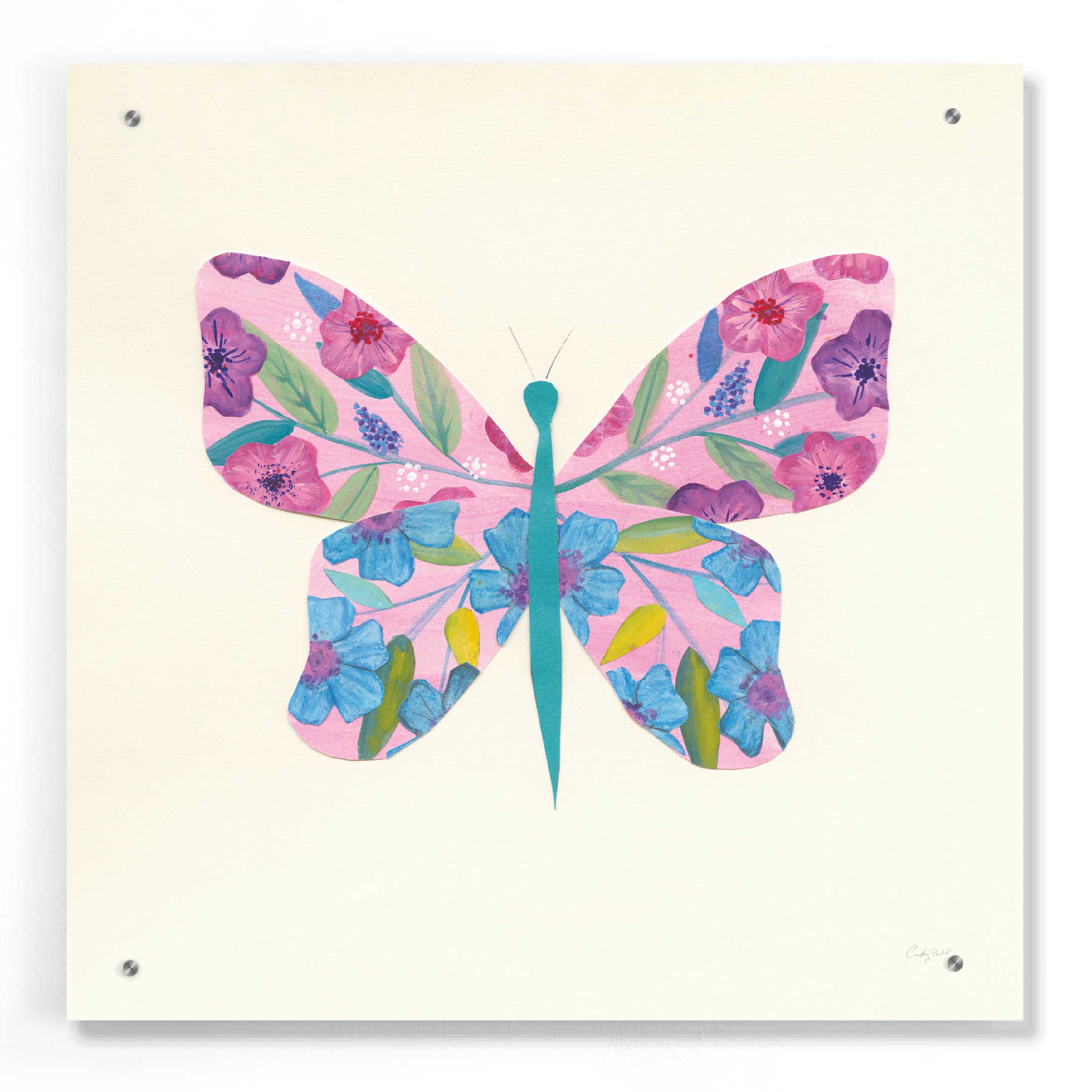Set of 2/Butterfly/9x12 each/Original Watercolor/11x14 Black Mat Available