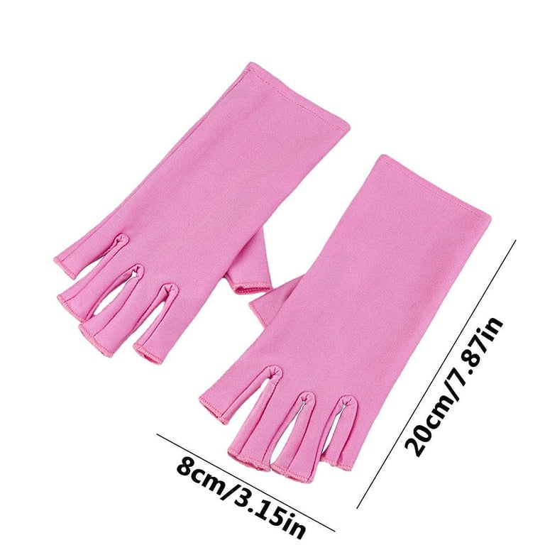 UV Protection Gloves,UV Nail Gloves Sun Protection Gloves | Anti UV Light Gloves All Purpose Breathable Comfortable for Riding Nail Art Fishing Drive