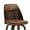 Yellowish Brown, variant on Dycanpo 26'' Swivel Counter Height Bar Stools Set of 3 with Backs, Wooden for Home Kitchen, White