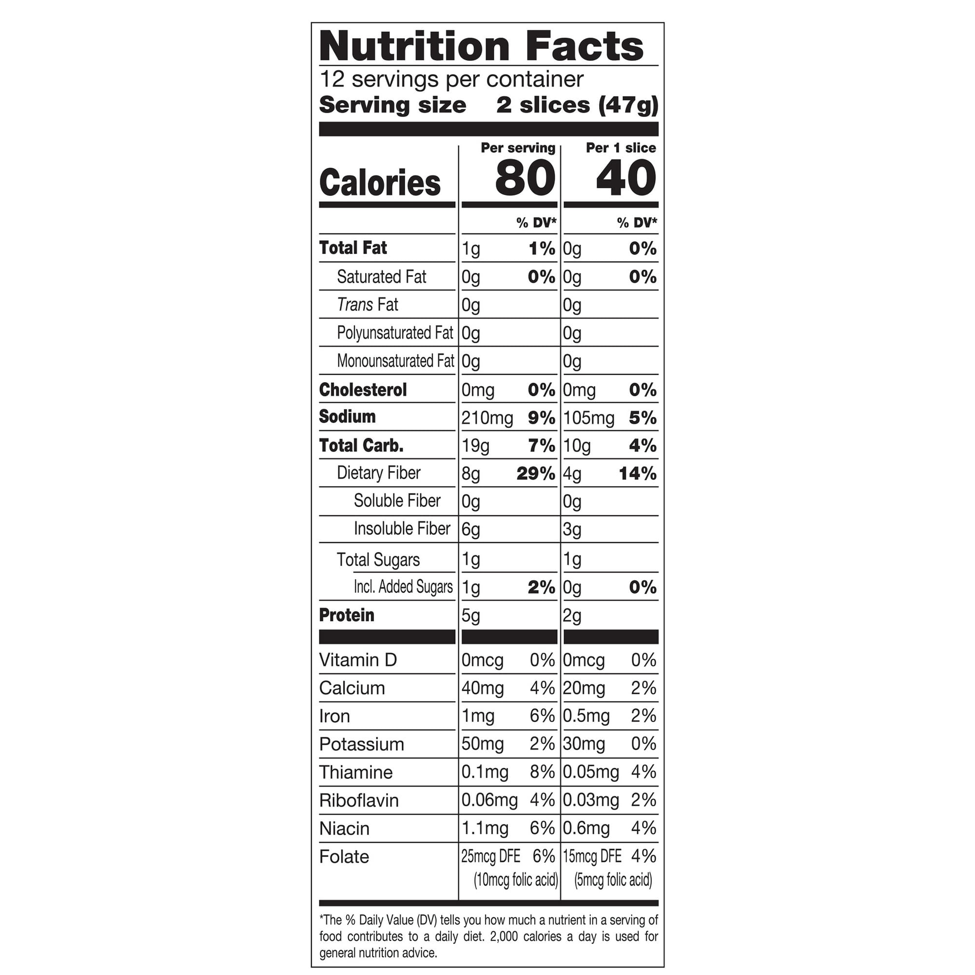 Aunt Millie's Live Light! Whole Grain Bread Loaf, 20 oz, 24 ct