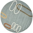 thumbnail image 4 of SAFAVIEH Soho Christy Abstract Wool Area Rug, Blue/Multi, 5' x 8', 4 of 8